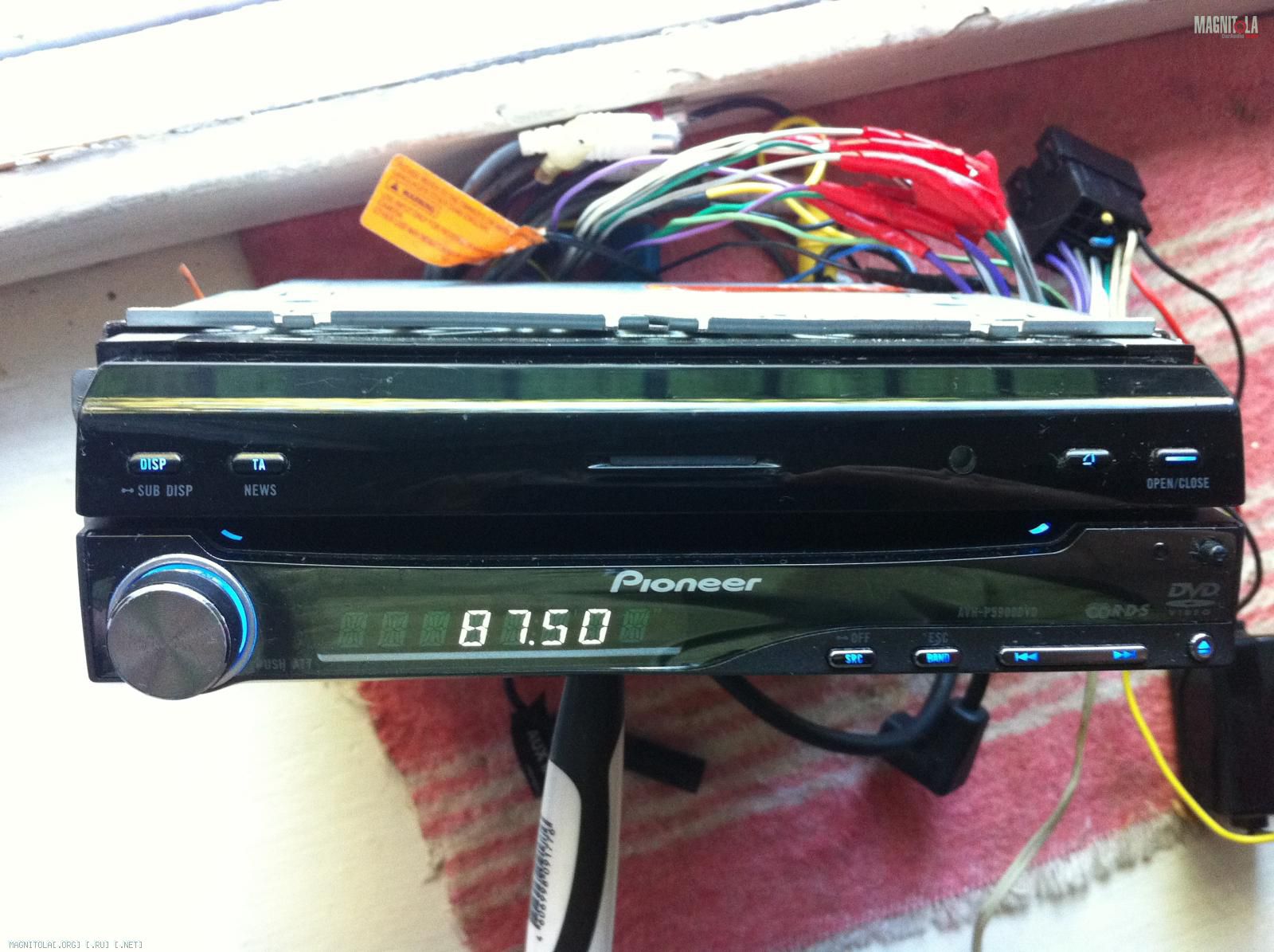 Продам комплект Pioneer AVH-P5900DVD с выезжающим экраном+ Тв-тюнер GEX ...